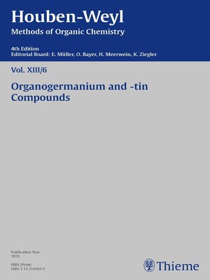 cover image of Houben-Weyl Methods of Organic Chemistry Volume XIII/6